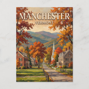 Manchester Village Vermont Postcard