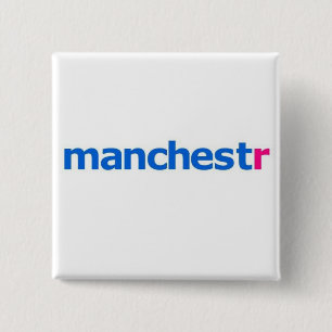 manchestr flickr 15 cm square badge