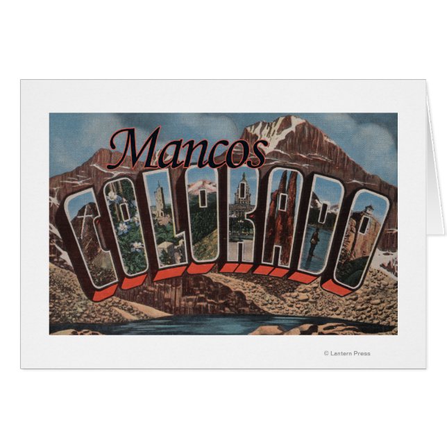 Mancos, Colorado - Large Letter Scenes (Front Horizontal)