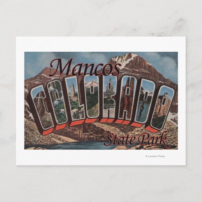 Mancos State Park, Colorado - Large Letter Scene Postcard (Front)