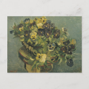 Mand met viooltjes Postcard