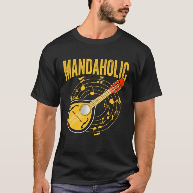 Mandaholic Expert Mandolin Player Musician Music P T-Shirt (Front)