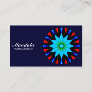 Mandala 04 - Dark Navy 000033 Business Card