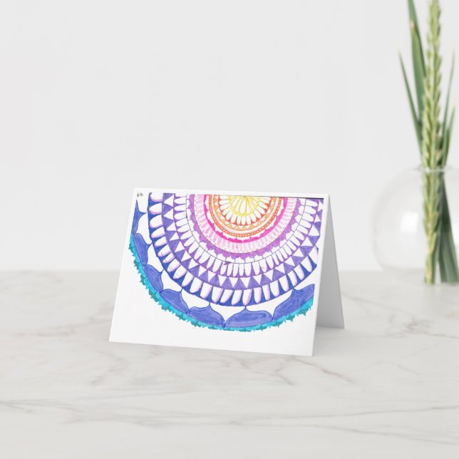 Mandala 1/2 card (Front)