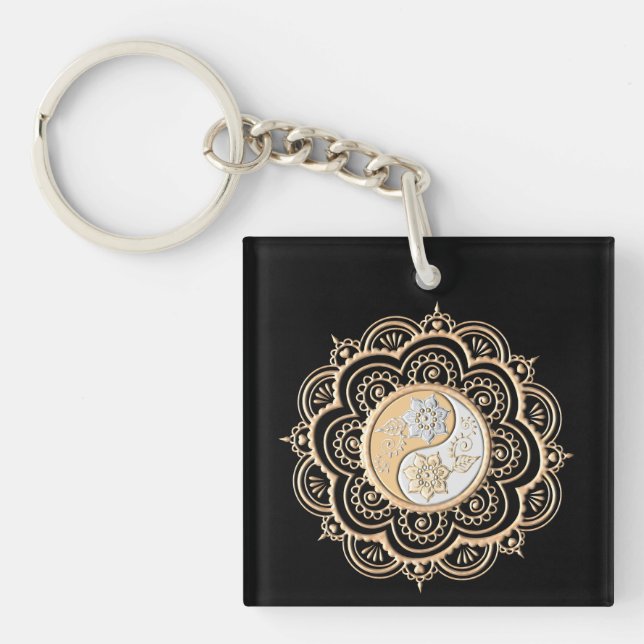 Mandala 1 key ring (Front)