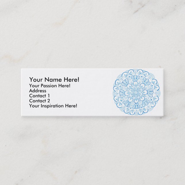 Mandala 1 Profile card (Front)