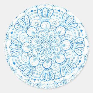Mandala 1 Round Stickers