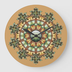 Mandala #1 wall clock