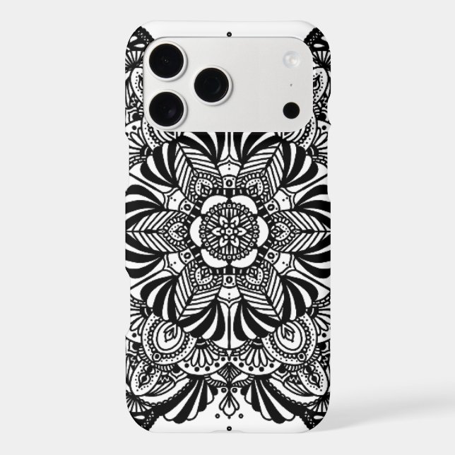 Mandala 2 - Black and White (Back)