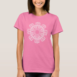 Mandala 3 White Design Womesn Shirt