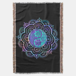 Mandala 5 throw blanket