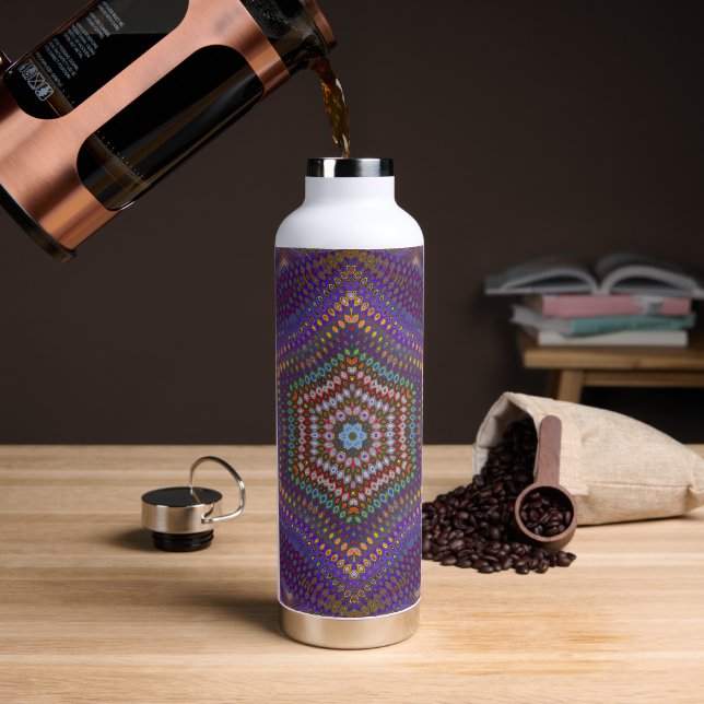 Mandala 5  Water Bottle (Coffee)