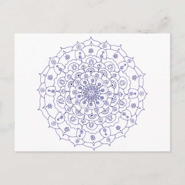 Mandala 7 Post Card (Front)