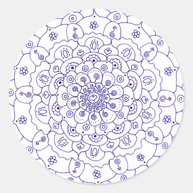 Mandala 7 Stickers (Front)