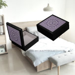 Mandala 8 Wooden Jewellery Keepsake Box<br><div class="desc">A pretty purple,  yellow and pink paisley mandala,  digitally created. A perfect mandala pattern design for adults and kids on many trendy products!</div>
