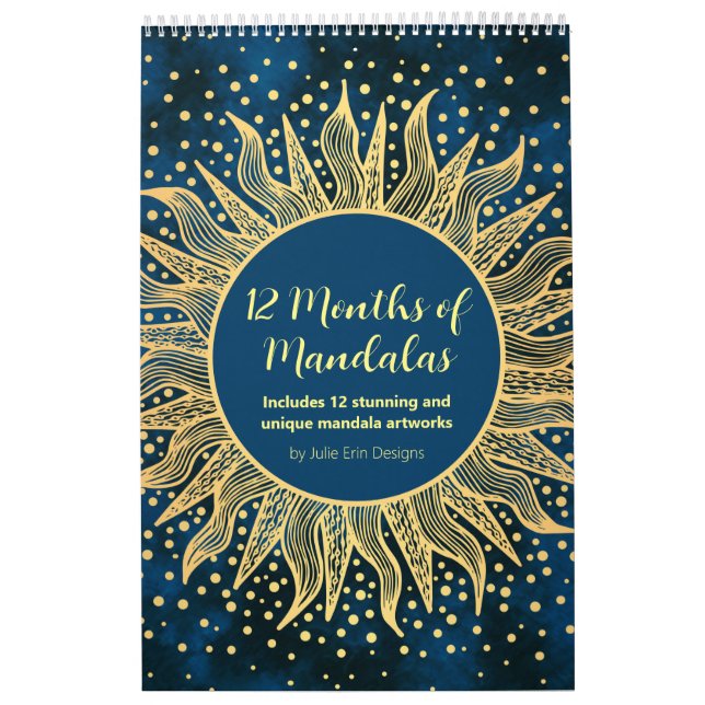 Mandala Art Calendar - 12 Months of Mandalas (Cover)