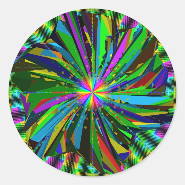 Mandala Art  Classic Round Sticker (Front)