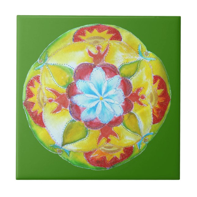 Mandala Art  Custom Photo Tile (Front)