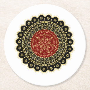 Mandala Art Paper Coaster