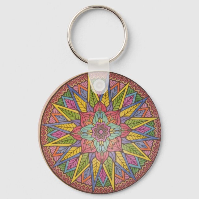 mandala artwork 1 key ring (Front)