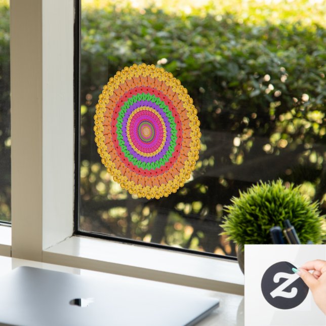 Mandala Ball yellow crochet style -  (Office)
