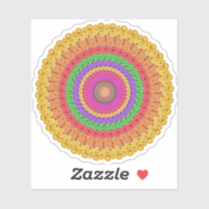 Mandala Ball yellow crochet style -