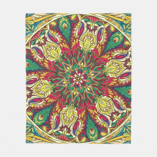 Mandala Bandanna: Vintage Seamless Design. Fleece Blanket