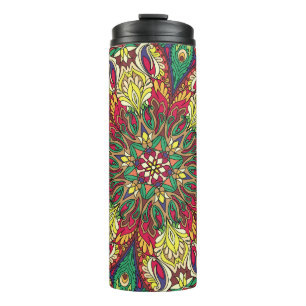 Mandala Bandanna: Vintage Seamless Design. Thermal Tumbler