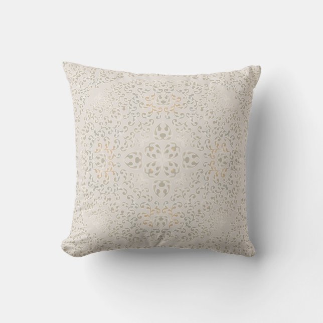 Mandala Baroque Ornament Pattern Design Cushion (Front)