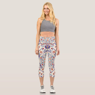 Mandala Beauty: Colourful Cultural Mosaic Capri Leggings