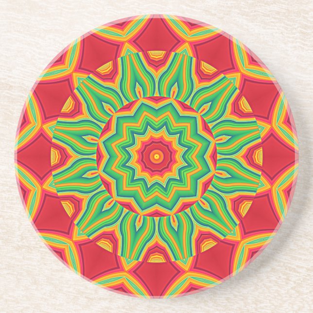 Mandala Beverage Coaster (Front)