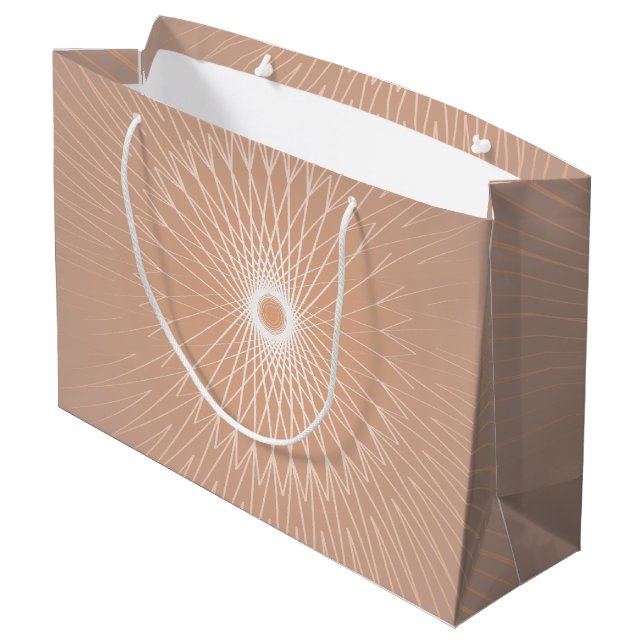 Mandala, Bicycle Wires 5 Large Gift Bag (Back Angled)