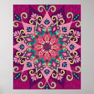 Mandala Bloom Poster