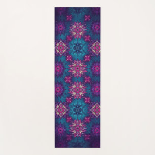 Mandala Bloom Yoga Mat – Vibrant Floral Pattern
