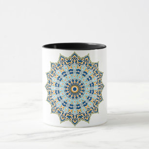 Mandala Blue and Orange Mug