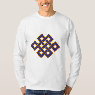 Mandala Blue Karma Buddhism Eternal Knot T-Shirt