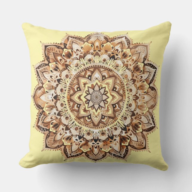 🕉️ Mandala Bohème Chic Cushion (Front)
