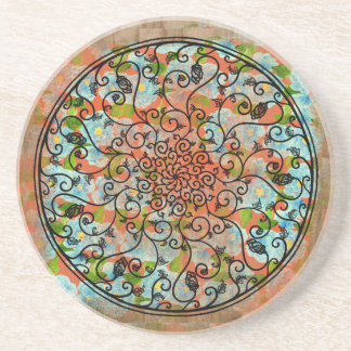 Mandala Boho Chic Rustic Stylish Coaster