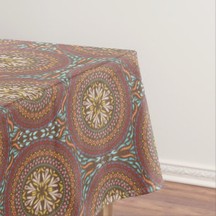 Mandala Brown Tablecloth