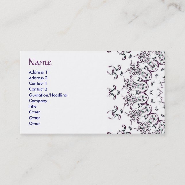 Mandala Business Card (Front)
