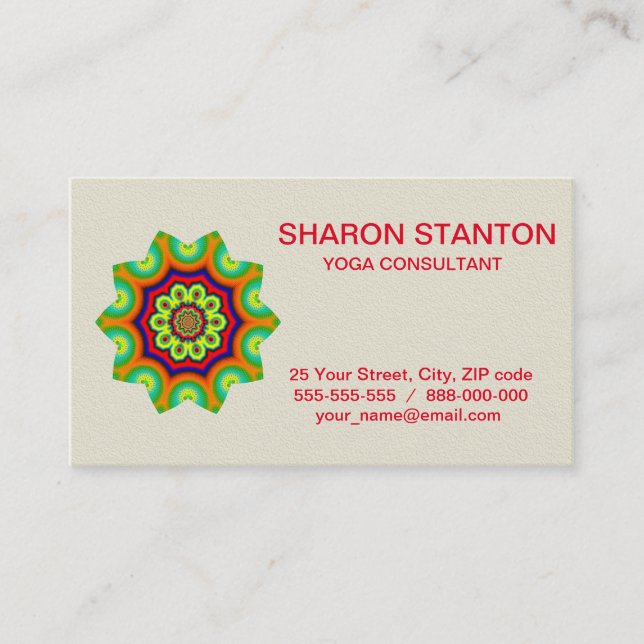 Mandala Business Card (Front)