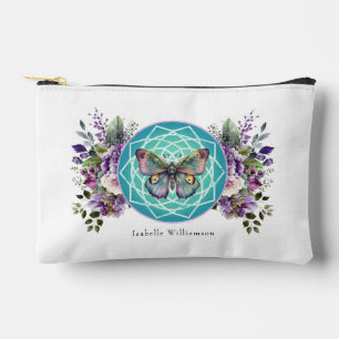 Mandala Butterfly Purple Floral Esoteric Tarot Accessory Pouch