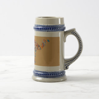 mandala camel beer stein