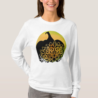 Mandala Carved Pumpkin with Autumn Moon  T-Shirt