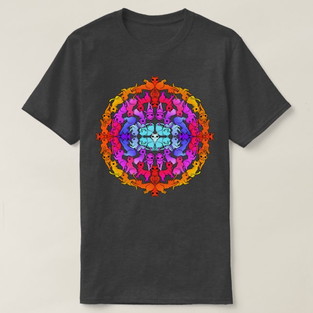 Mandala Cat T-Shirt (Design Front)