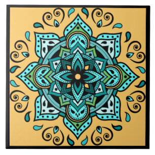 Mandala Ceramic Tile