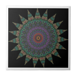  Mandala Ceramic Tile