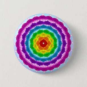 Mandala Chakra 6 Cm Round Badge