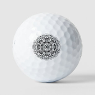 Mandala Circle Golf Balls