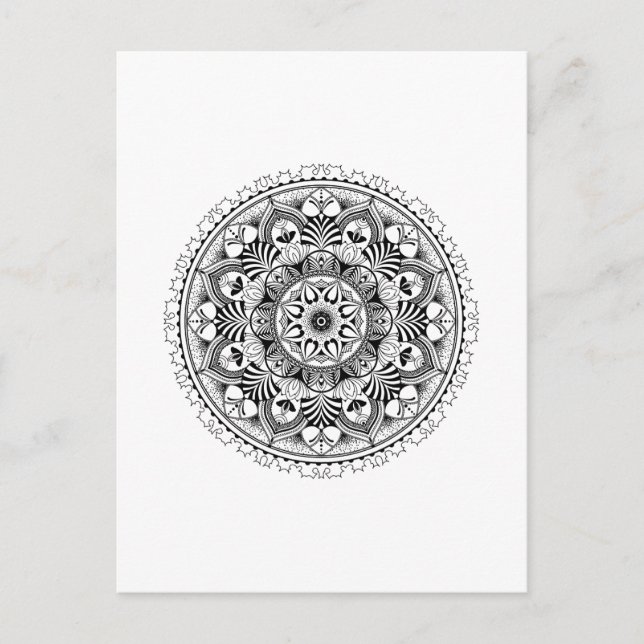 Mandala Circle Postcard (Front)